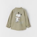 پیراهن پسرانه کتان طرح  snoopy از ZARA