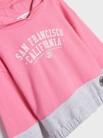 هودی کلاه دار صورتی Sinsay - Image 3