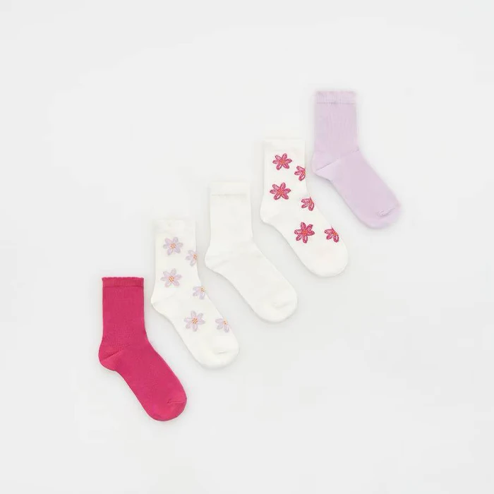 Pack of cotton socks from the RESERVED brand (1) پک جوراب نخی از برند RESERVED