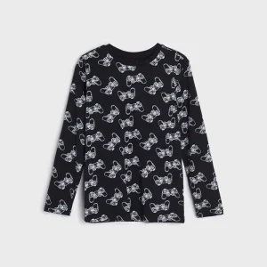 تیشرت استین دار نخی sinsay