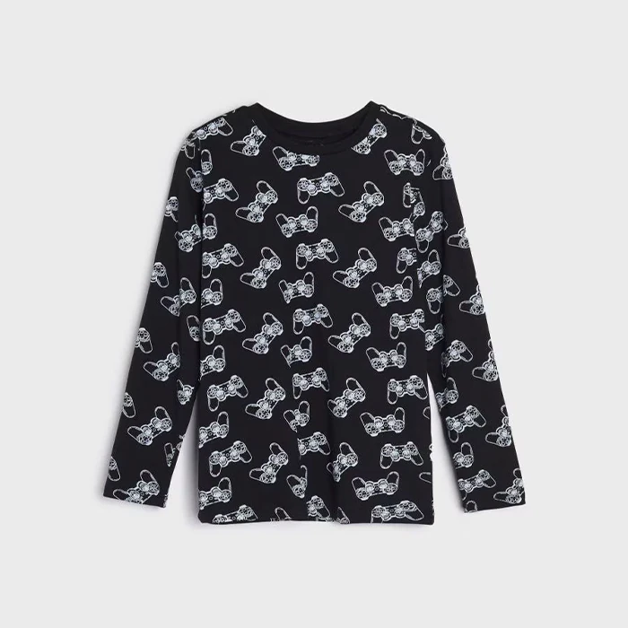 Sinsay cotton t-shirt (1) تیشرت استین دار نخی sinsay