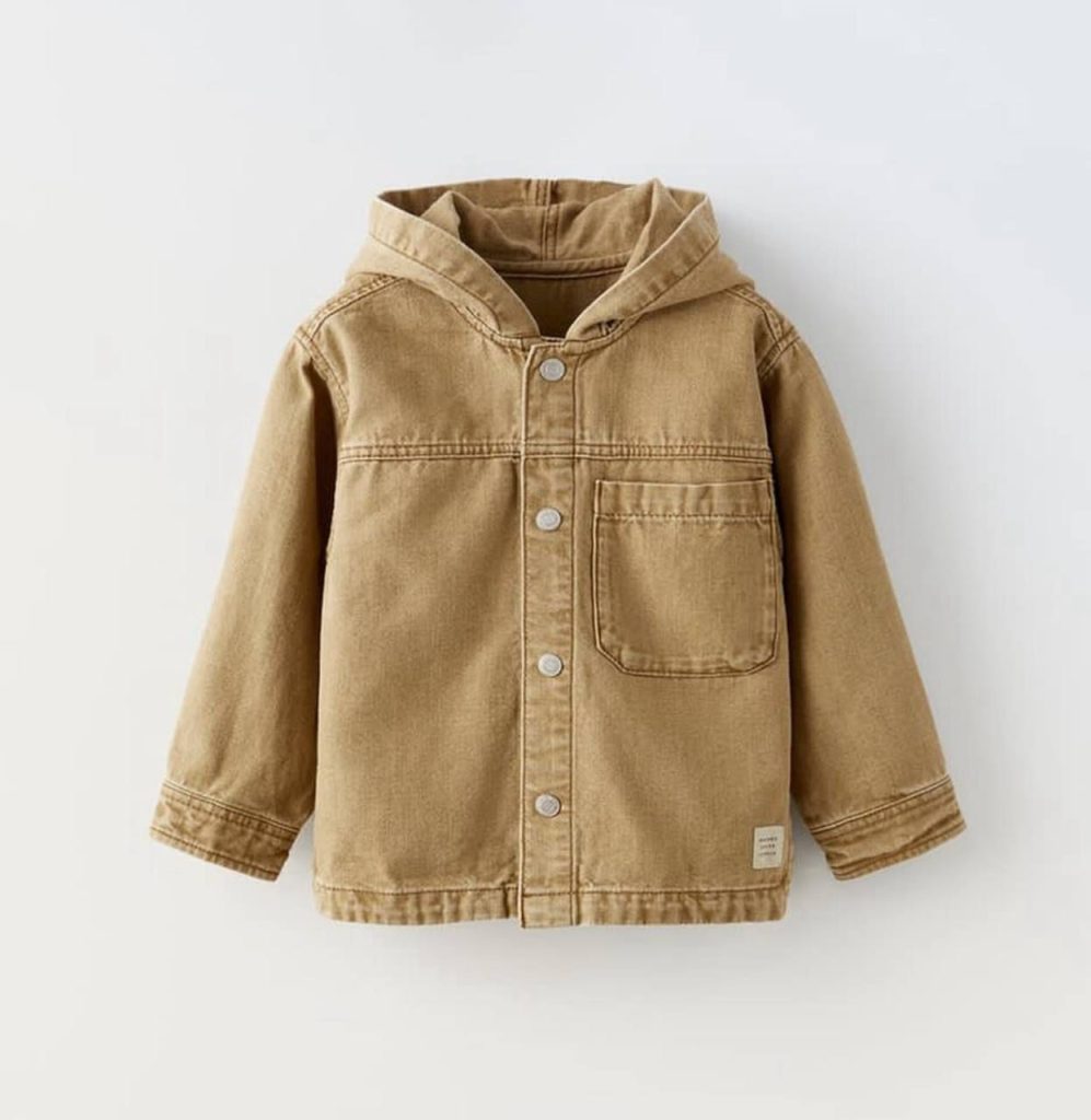 پیراهن کلاه دار کتان از برند ZARA