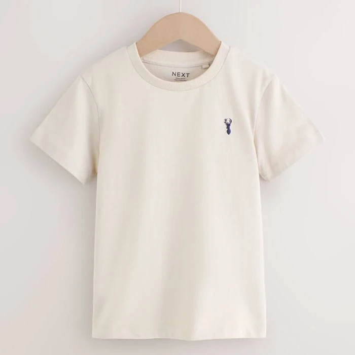 NEXT cream-colored cotton T-shirt for boys (1) تیشرت نخی پسرانه کرم رنگ NEXT