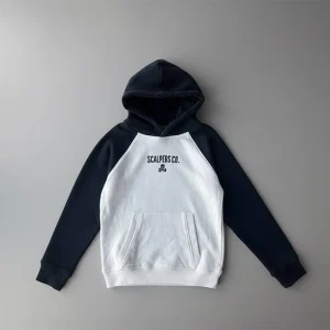 هودی دو رنگ سرمه ای سفید SCALPERS