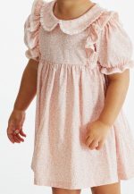 سارافون مجلسی یقه دار و سر  استین چین دار از برند next - Image 4