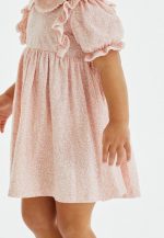 سارافون مجلسی یقه دار و سر  استین چین دار از برند next - Image 6