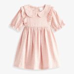 سارافون مجلسی یقه دار و سر  استین چین دار از برند next