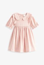 سارافون مجلسی یقه دار و سر  استین چین دار از برند next