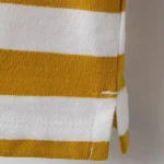 تیشرت نخی خردلی  راه راه ZARA - Image 5