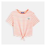 تیشرت کراپ راه راه برند OKAIDI