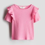 تیشرت کبریتی صورتی H&M
