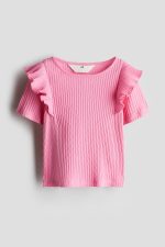 تیشرت کبریتی صورتی H&M