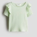 تیشرت کبریتی رنگ کاهویی H&M