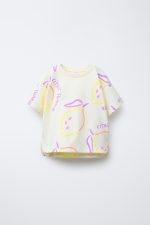 کراپ طرح لیموآبرنگی برند ZARA