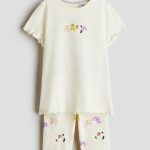 ست دخترانه طرح اسکویش ملوز برند H&M