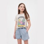 تیشرت نخی دخترانه برند PRIMARK