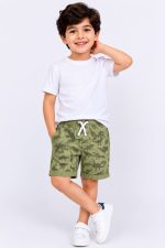 شلوارک کتان دایناسوری برند H&M