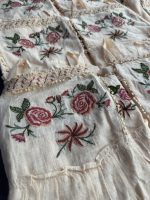 سارافون کرم گل دوزی لینن برند Zara - Image 3