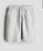 شلوارک نخی طوسی برند H&M