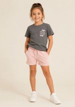 شلوارک نخی دخترانه برند H&M - Image 2