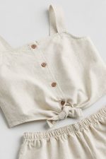 ست تاپ و کراپ لنین برند H&M - Image 4