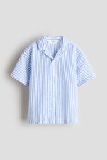 پیراهن راه راه آبی پفکی برند H&M
