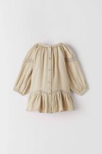 سارافون استین دار خامه دوزی برند zara - Image 4